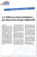 Mitgliederversammlung 2014: der SBV steht gut da!